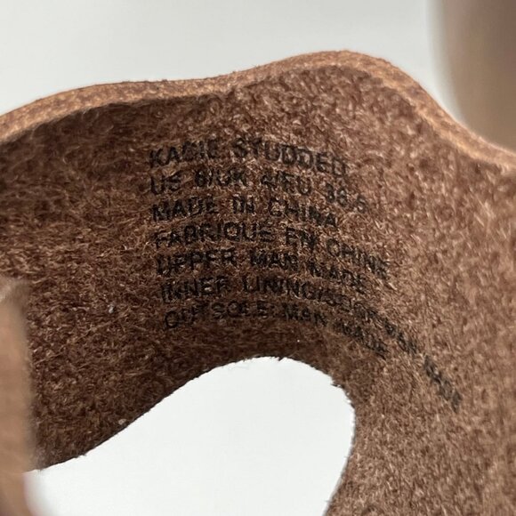 Just Fab Tan Studded Sandals | Size 6 - Perfect for Any Occasion - Picture 6 of 8